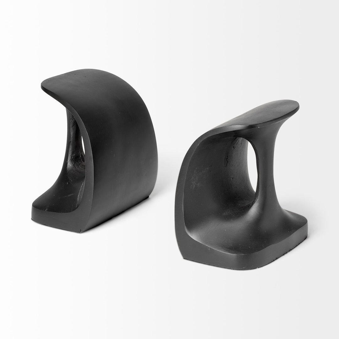 Last Cobbler's (Set of 2) 8L x 6W Black Shoemaker Tool Bookends Decor Mercana