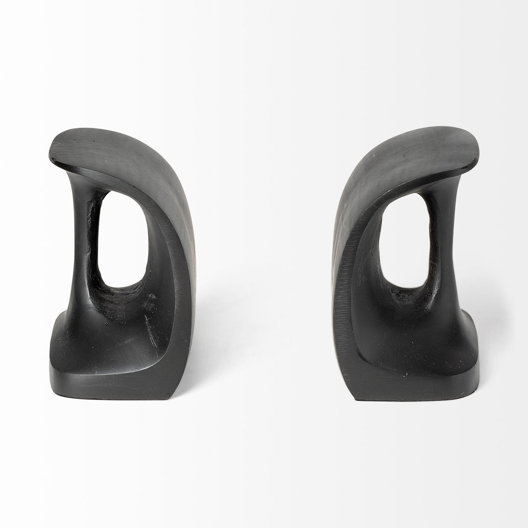 Last Cobbler's (Set of 2) 8L x 6W Black Shoemaker Tool Bookends Decor Mercana