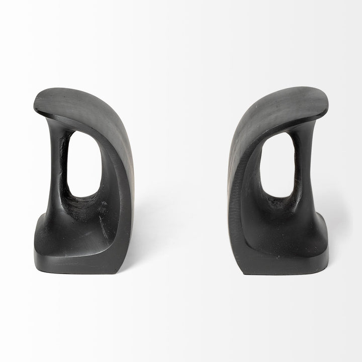Last Cobbler's (Set of 2) 8L x 6W Black Shoemaker Tool Bookends Decor Mercana