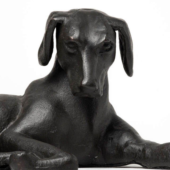 Czar 11L x 7W Black Metal Labrador Retriever Decor Mercana