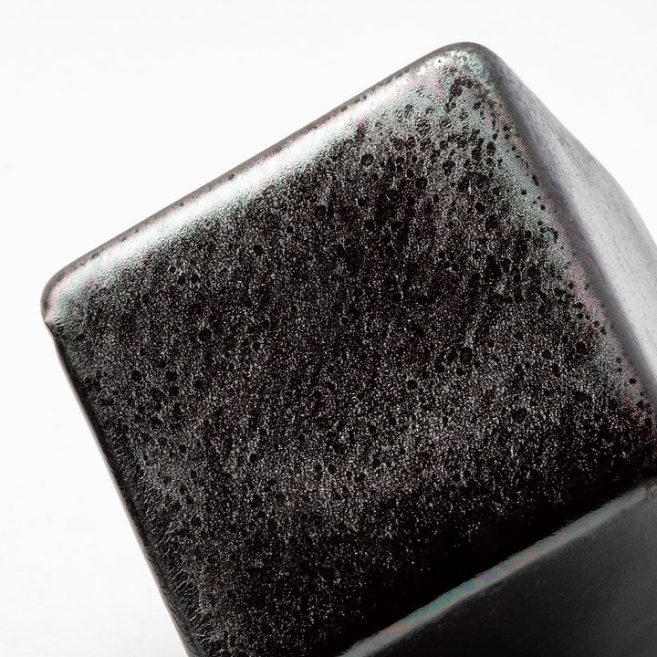 Mayweather (Set of 3) Black Geometric Ceramic Cubes Decor Mercana