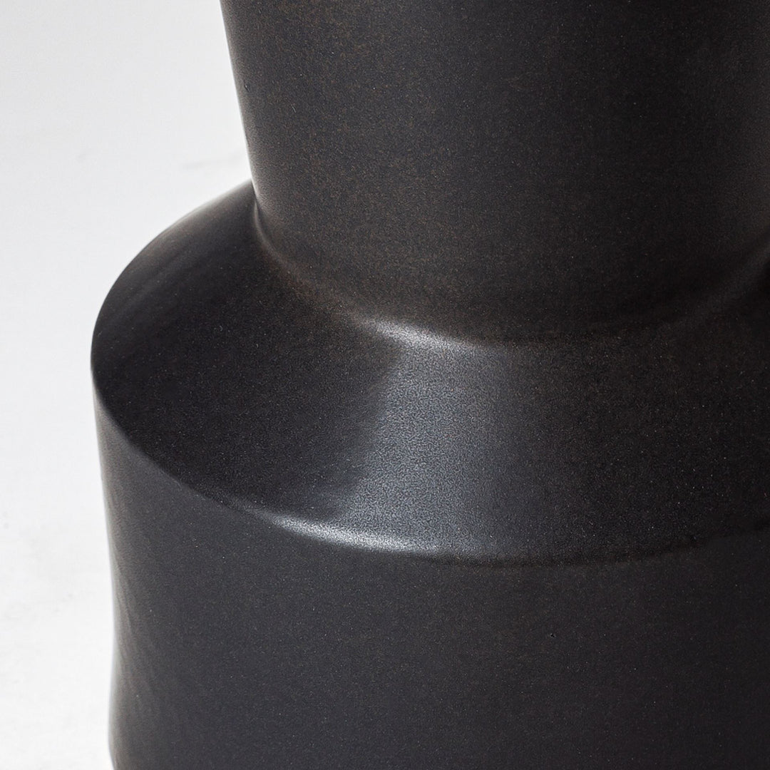 Laforge Black Ceramic Vase Decor Mercana