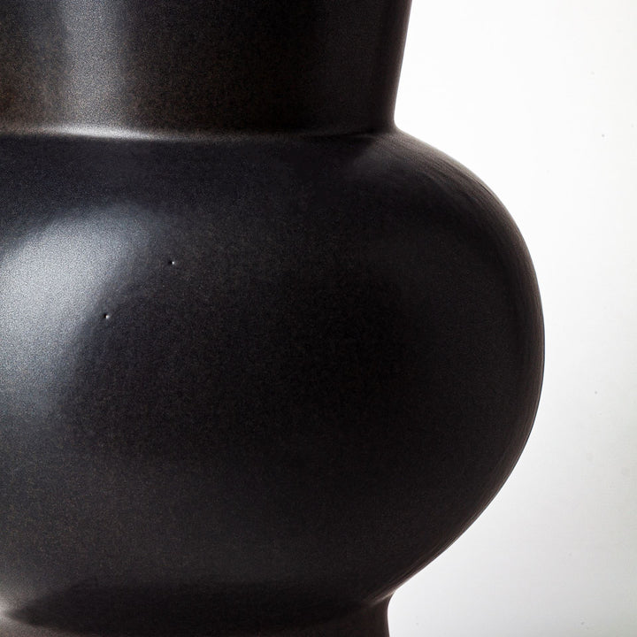 Laforge II Black Ceramic Vase Decor Mercana