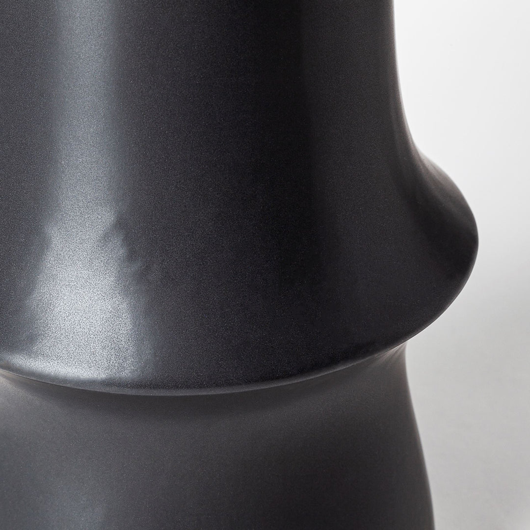 Laforge III Black Ceramic Vase Decor Mercana