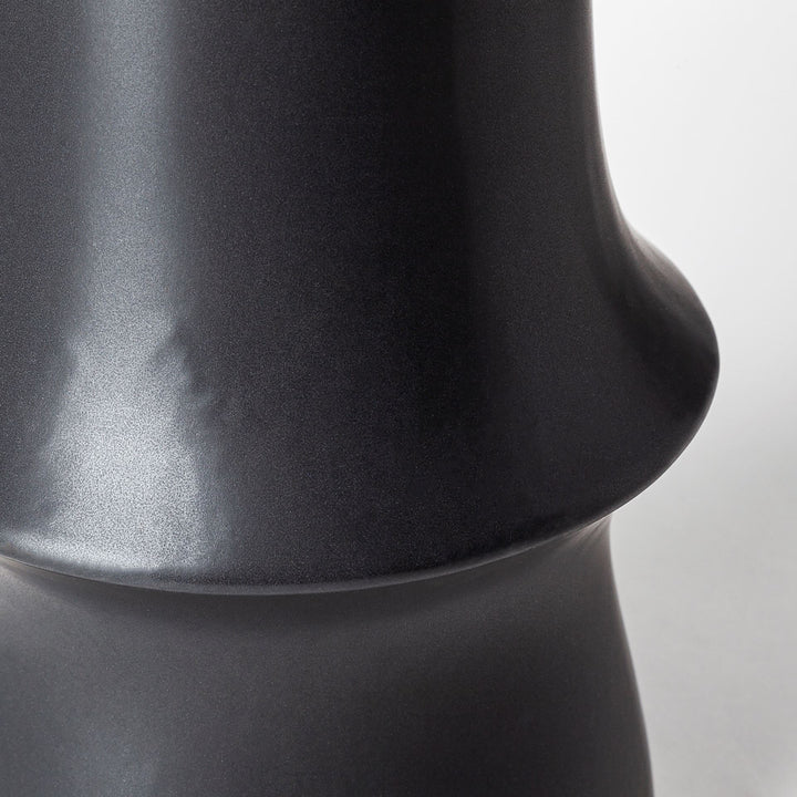 Laforge III Black Ceramic Vase Decor Mercana