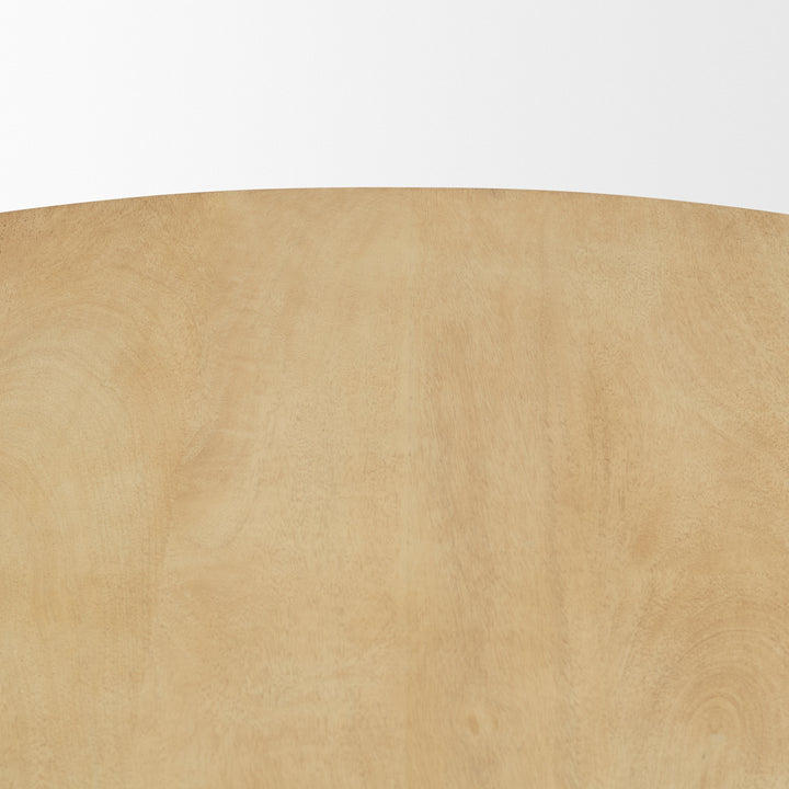 Crossman 60" Round Blonde Solid Wood & Base Dining Table Dining Room Mercana