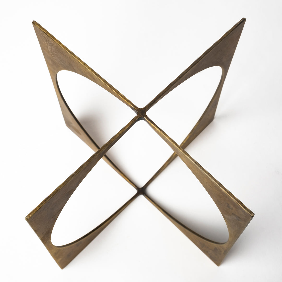 Lima II (Large) 10L x 10W Gold Geometric Decorative Object Decor Mercana