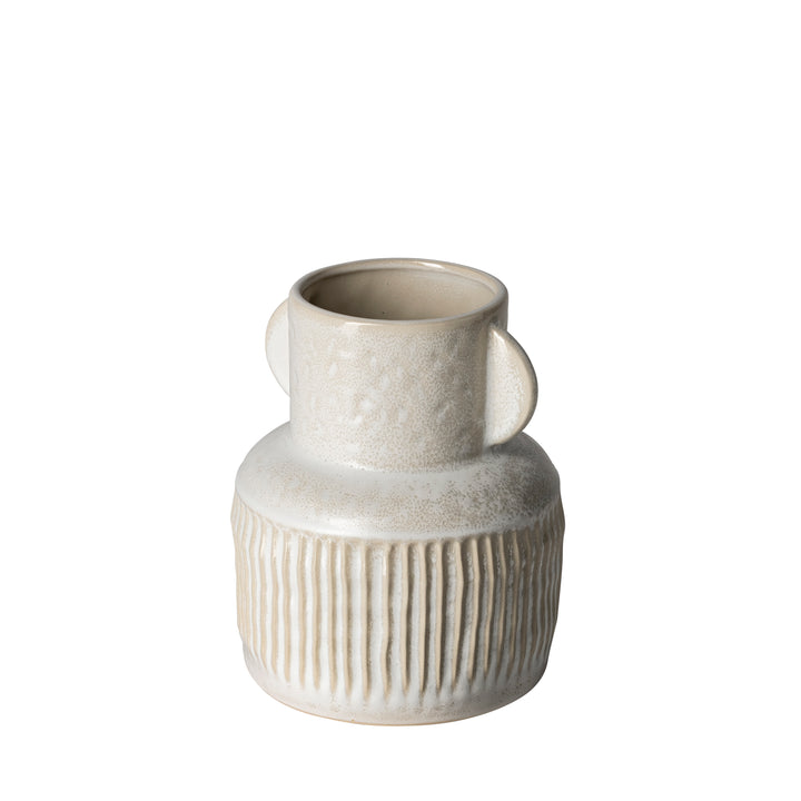 Judy Small Eggshell Ceramic Vase Decor Mercana