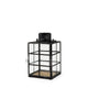Gamfield Small Black Metal and Glass Lantern Decor Mercana #small