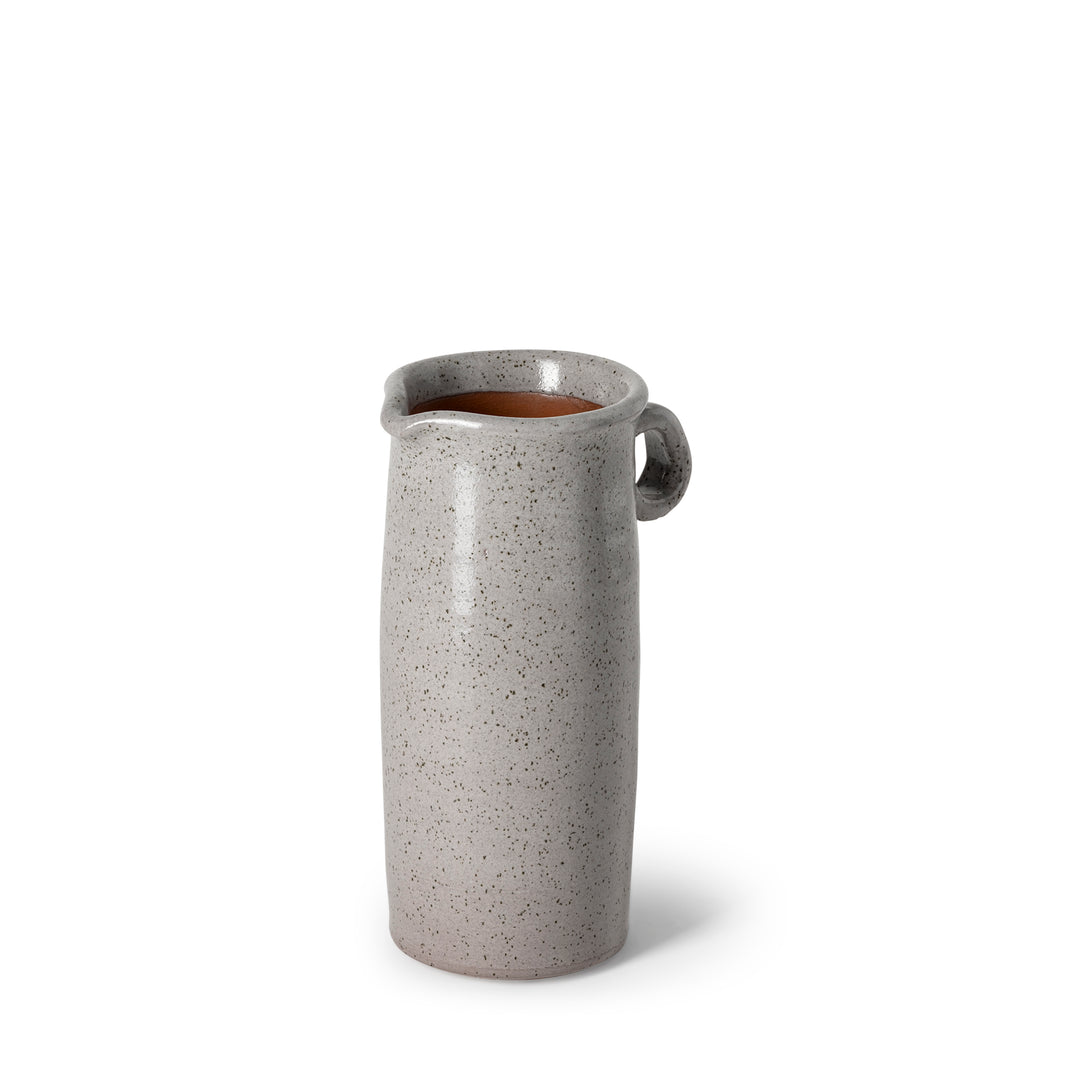 Frieda Small Freckled Gray Ceramic Jug Decor Mercana