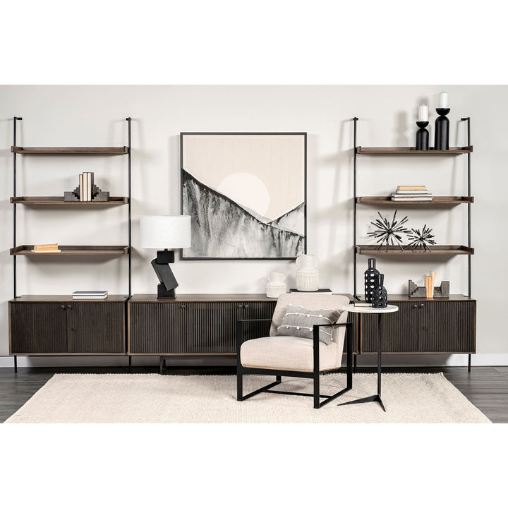 Grace Two-Toned Brown Solid Wood TV Stand Media Console Living Room Mercana