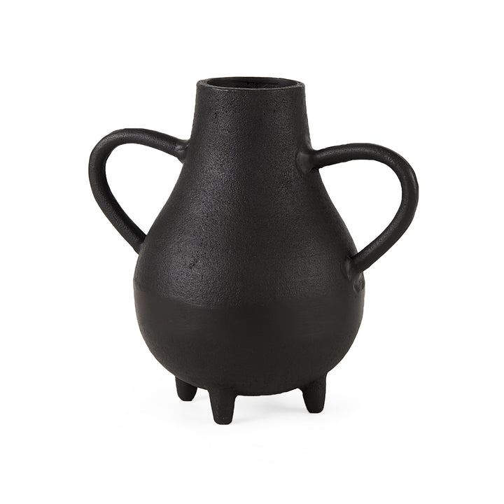 Cyrus Black Two handled Vase Decorative Object Decor Mercana