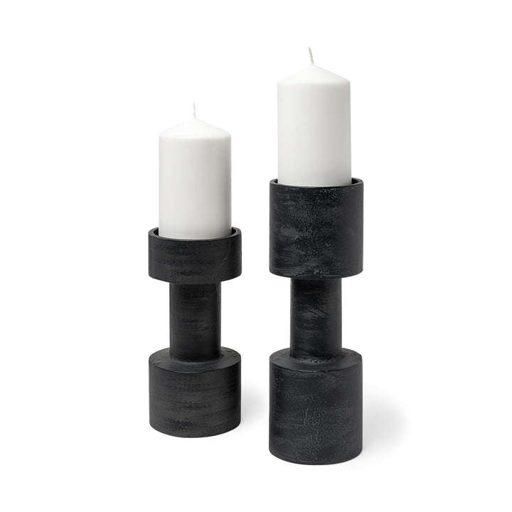 Bolton I Black Metal Table Candle Holders Decor Mercana