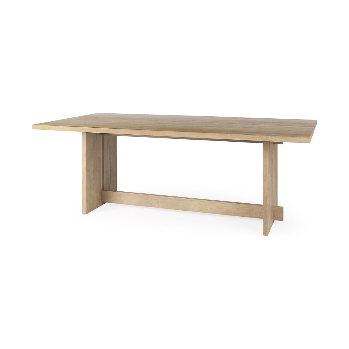 Aida Light Brown Wood Dining Table
