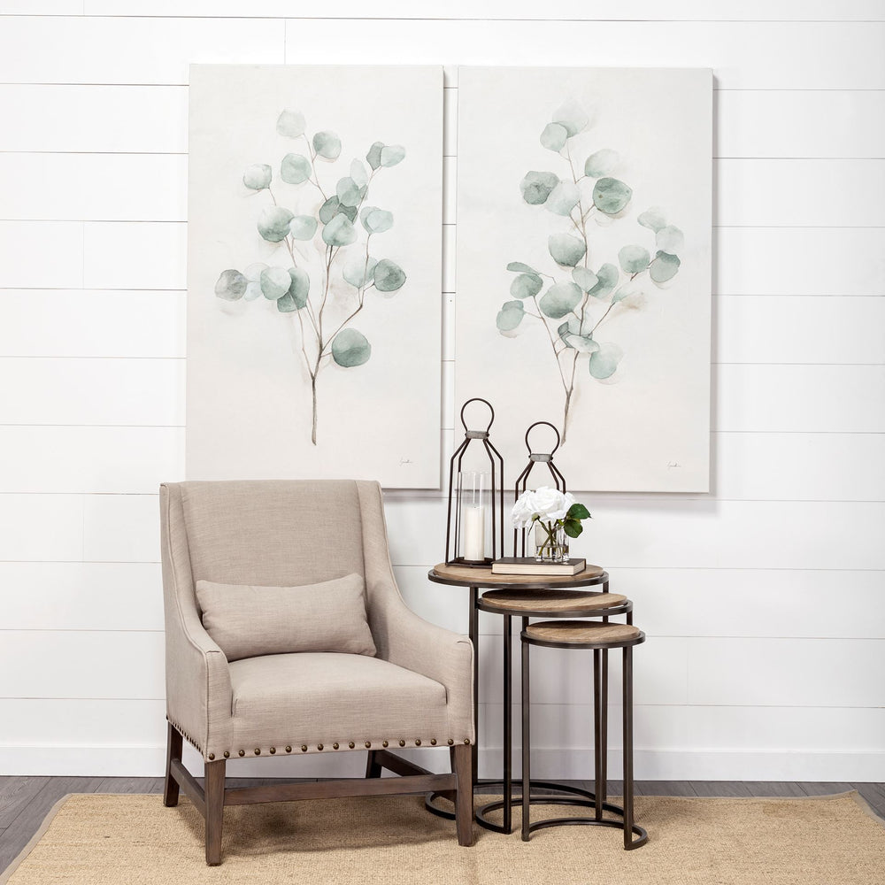 Kingston II Small Rustic Metal Framed Table Candle Holder Decor Mercana