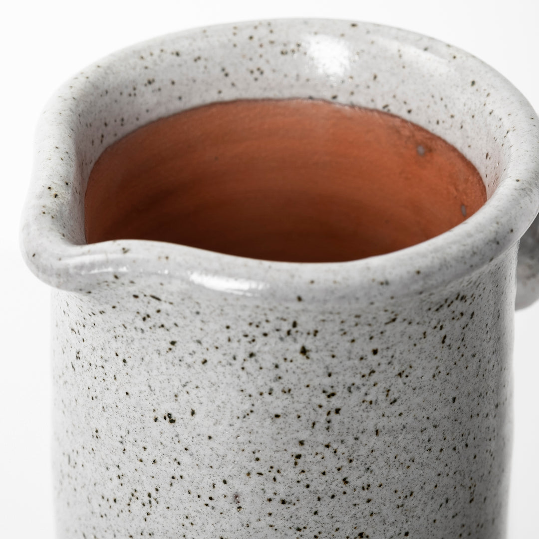 Frieda Small Freckled Gray Ceramic Jug Decor Mercana