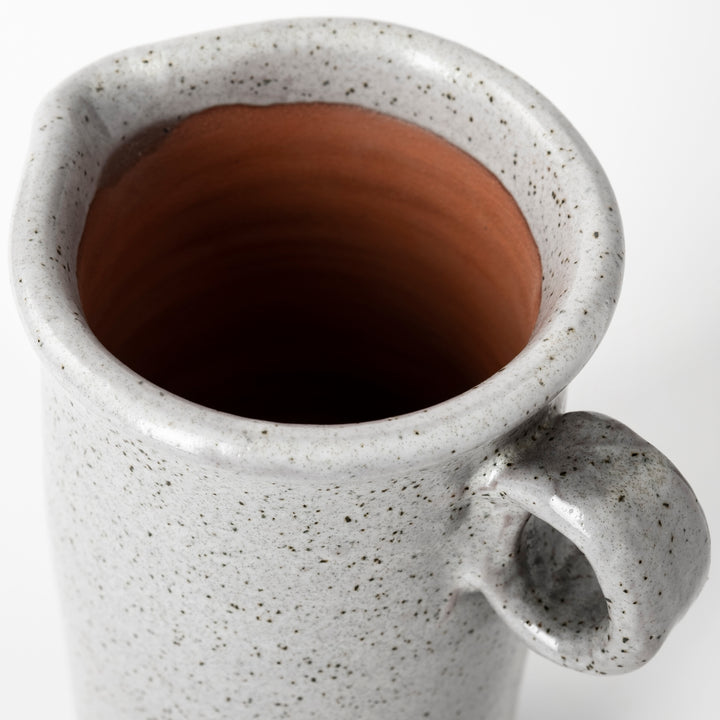 Frieda Small Freckled Gray Ceramic Jug Decor Mercana