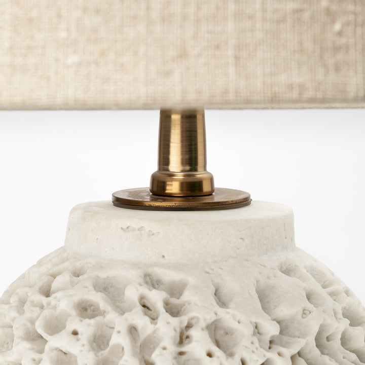 Mariam (26"H) Cream Coral-Inspired Base Table Lamp Decor Mercana