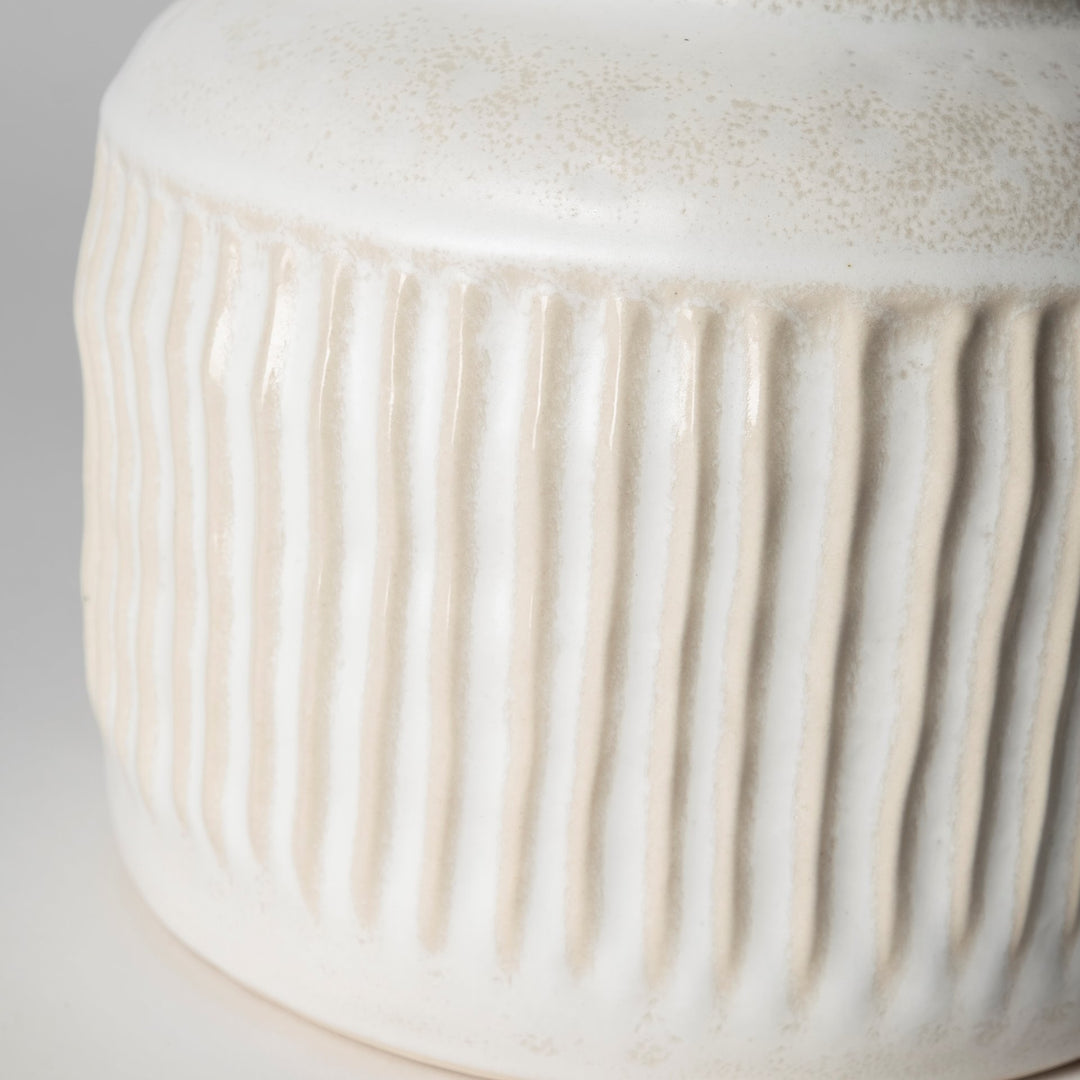 Judy Small Eggshell Ceramic Vase Decor Mercana