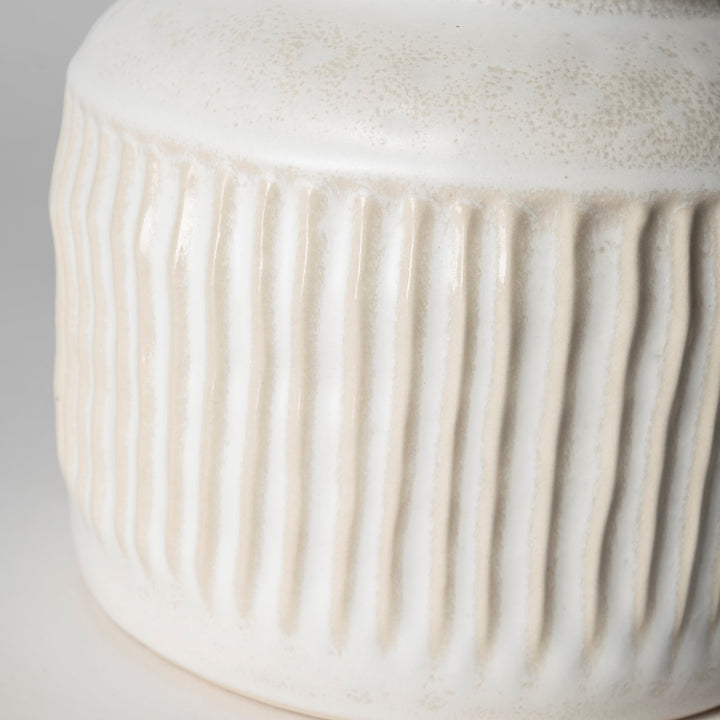 Judy Small Eggshell Ceramic Vase Decor Mercana