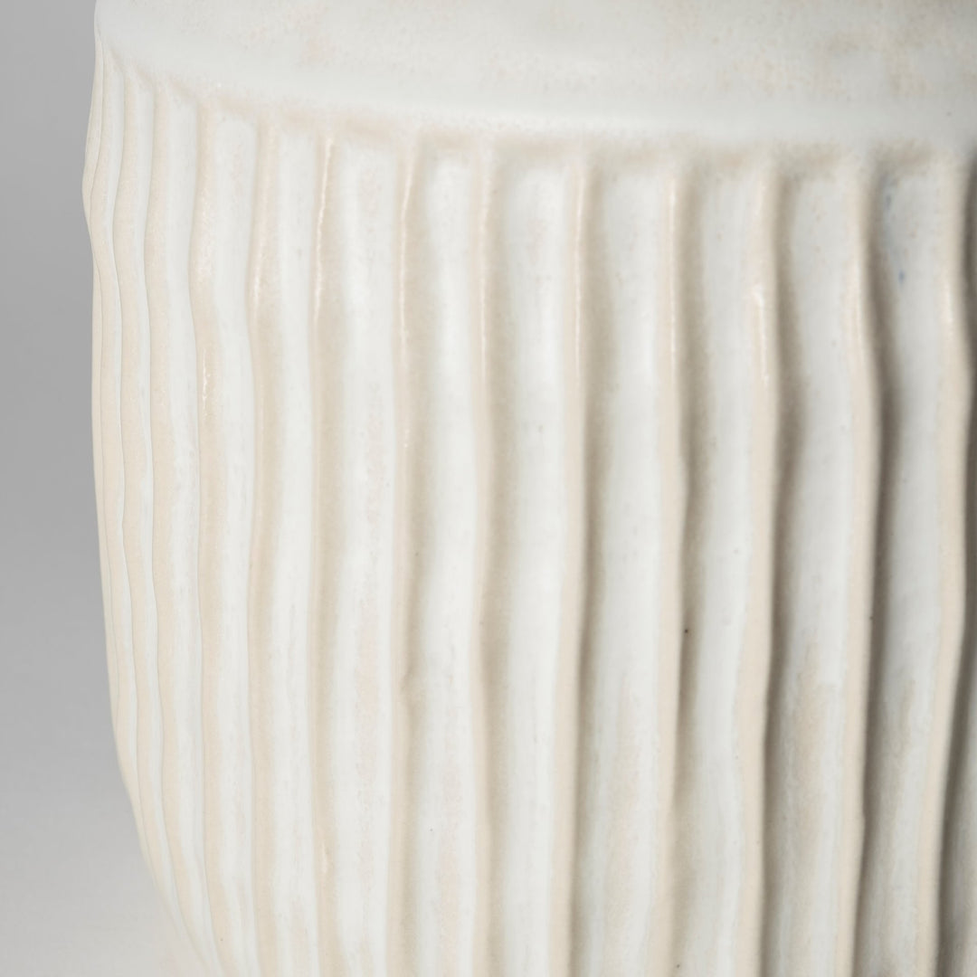 Judy Large Eggshell Ceramic Vase Decor Mercana