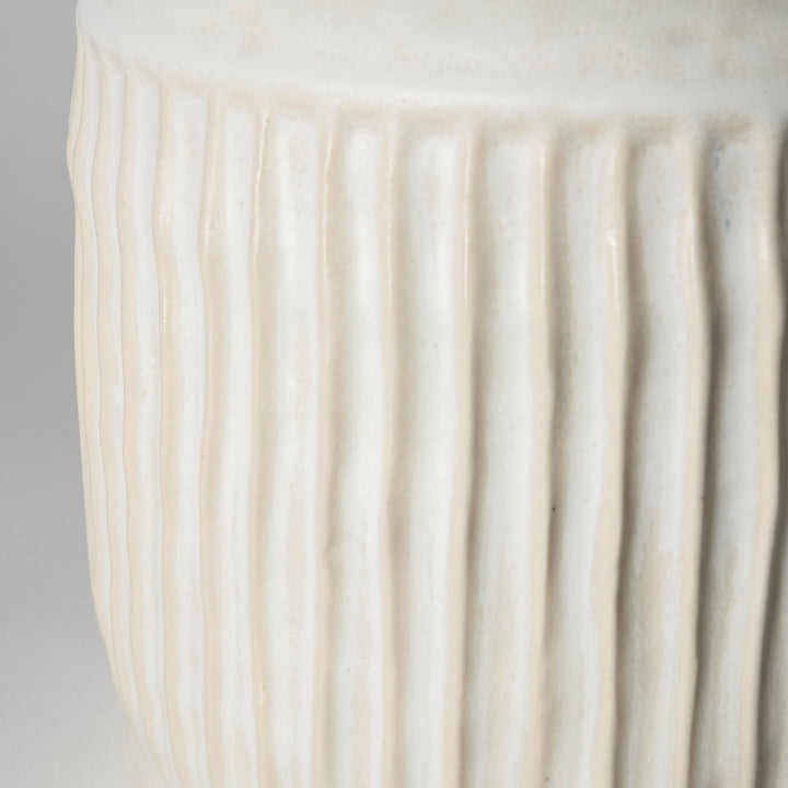Judy Large Eggshell Ceramic Vase Decor Mercana
