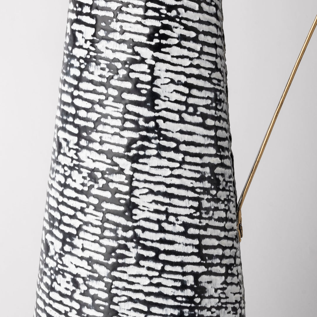 Colette Large Black/White Patterned Vase Decor Mercana