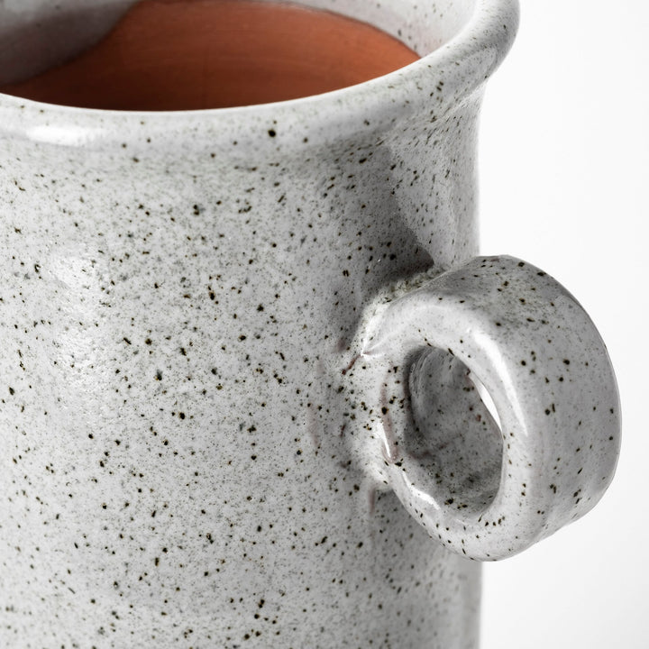 Frieda Large Freckled Gray Ceramic Jug Decor Mercana