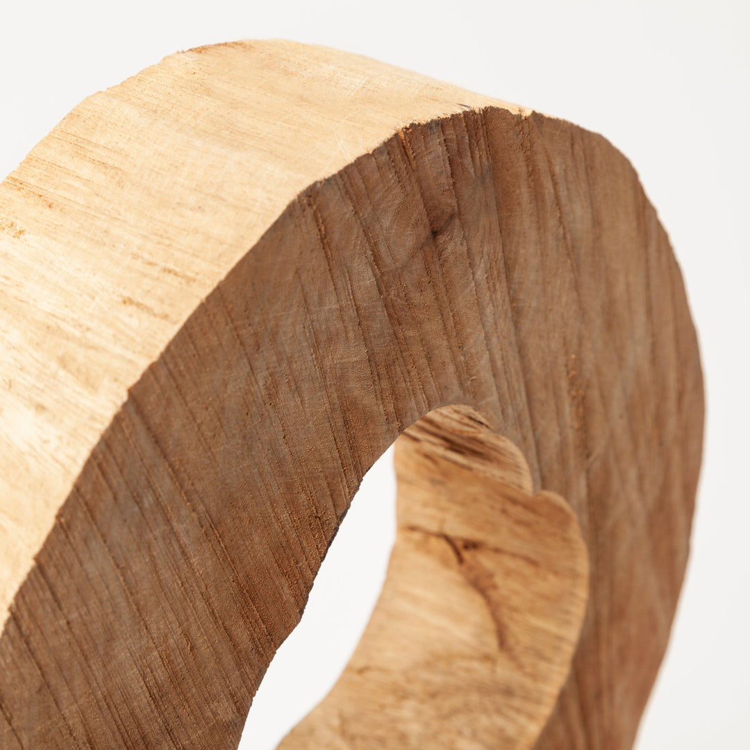 Ironwood II (Small) 13L x 4W Natural Wooden Circular Object Decor Mercana