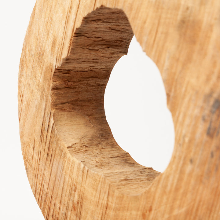 Ironwood II (Small) 13L x 4W Natural Wooden Circular Object Decor Mercana