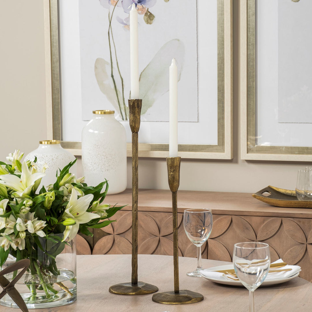 Levit (Small) Gold Table Candle Holder Decor Mercana