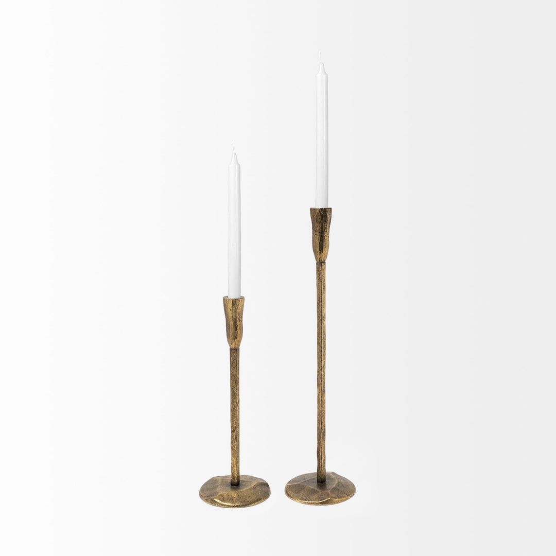 Levit (Large) Gold Table Candle Holder Decor Mercana