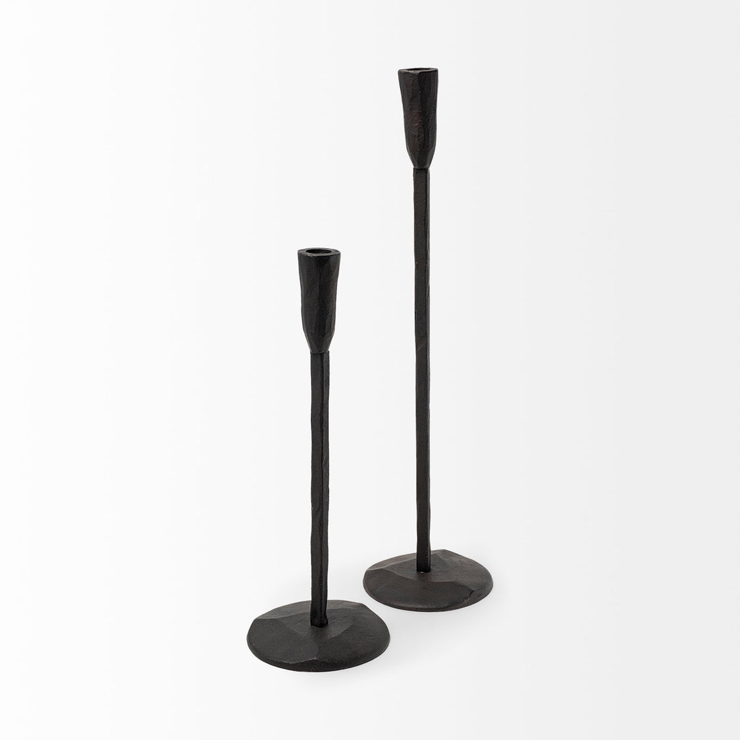 Levit (Large) Black Table Candle Holder Decor Mercana