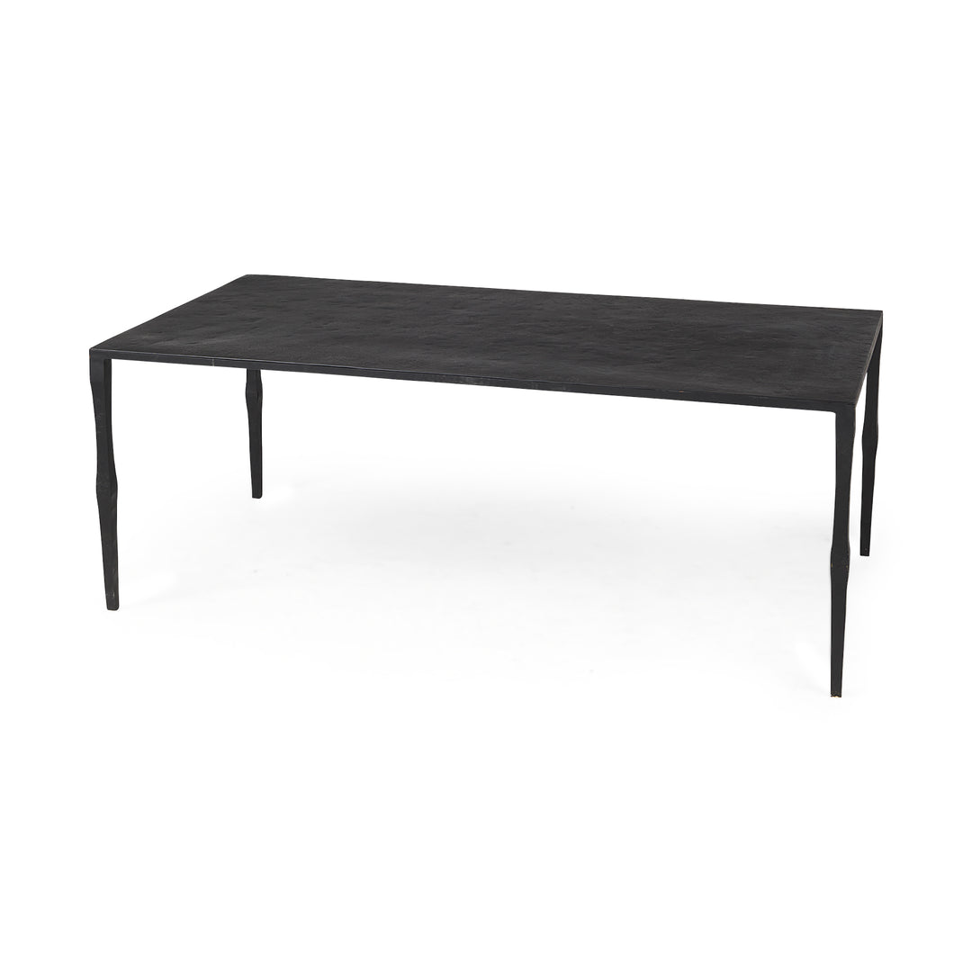 Timothy 42.0 X 22.0 X 15.5 Ebony Black Iron Coffee Table Living Room Mercana