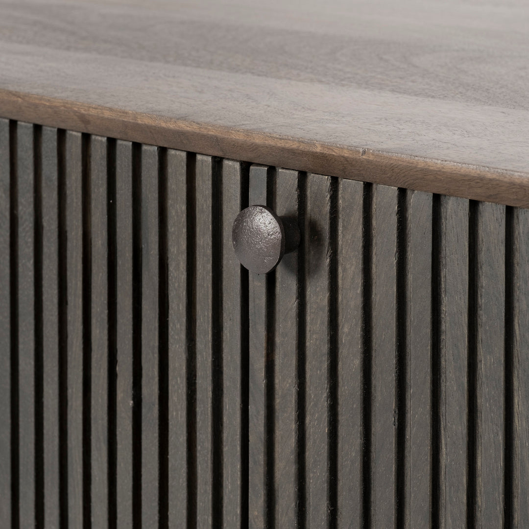 Grace Two-Toned Brown Solid Wood TV Stand Media Console Living Room Mercana