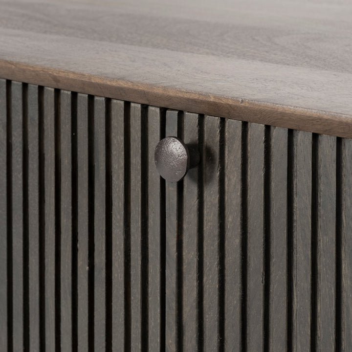 Grace Two-Toned Brown Solid Wood TV Stand Media Console Living Room Mercana