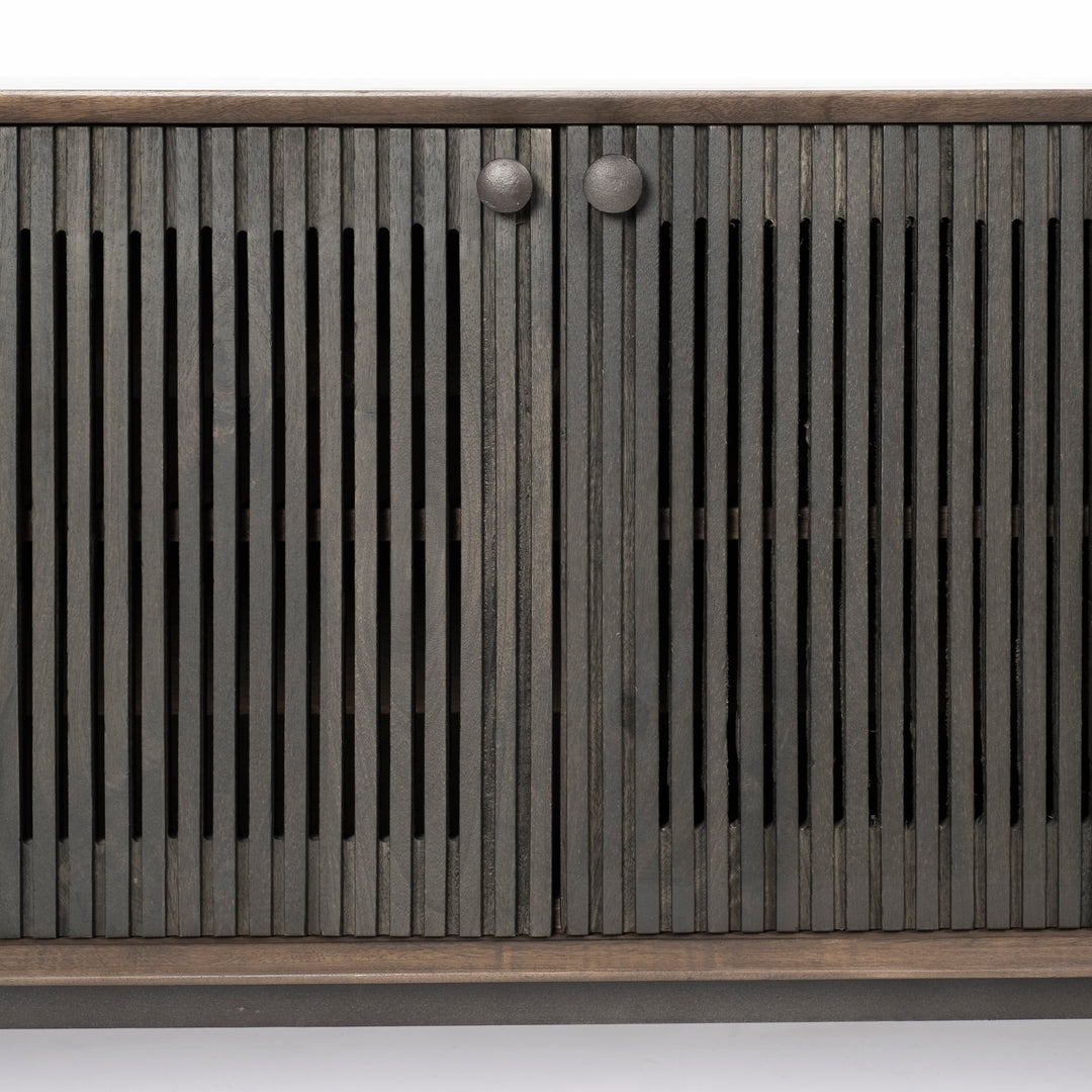 Grace Two-Toned Brown Solid Wood TV Stand Media Console Living Room Mercana