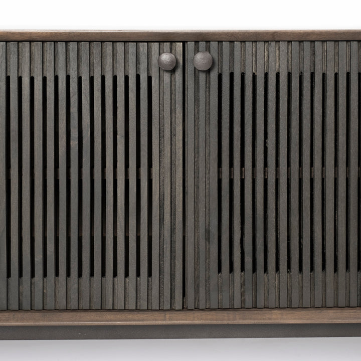 Grace Two-Toned Brown Solid Wood TV Stand Media Console Living Room Mercana