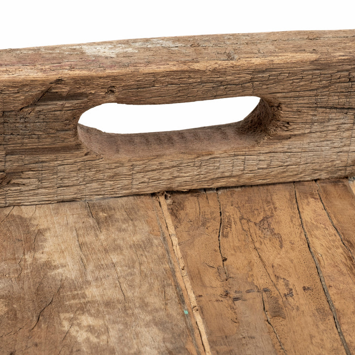 Carson (Small) 24L x 24W Brown Reclaimed Wood Tray Decor Mercana