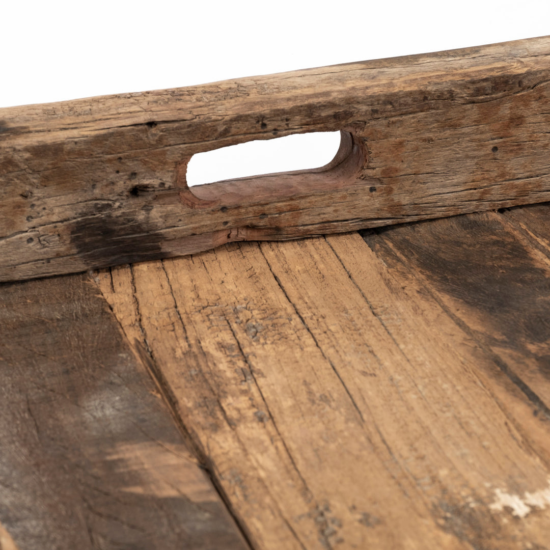Carson (Large) 30L x 30W Brown Reclaimed Wood Tray Decor Mercana
