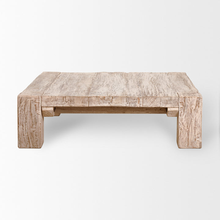McArthur 48x48 Square Reclaimed Solid Wood Coffee Table Living Room Mercana