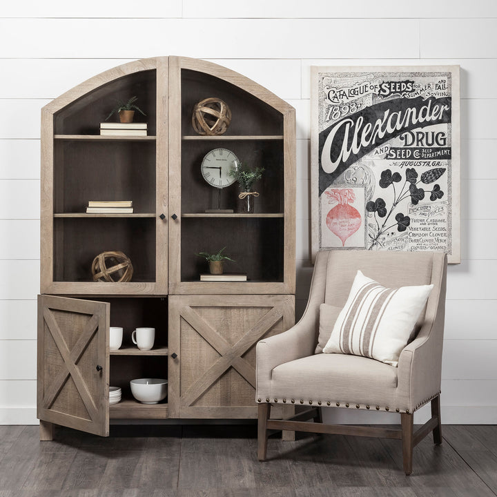 Tibik 8L x 8W Natural Wooden Orb Decor Mercana