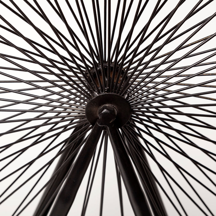 London Eye 3L x 25W Black Metal London Eye Replica Decor Mercana