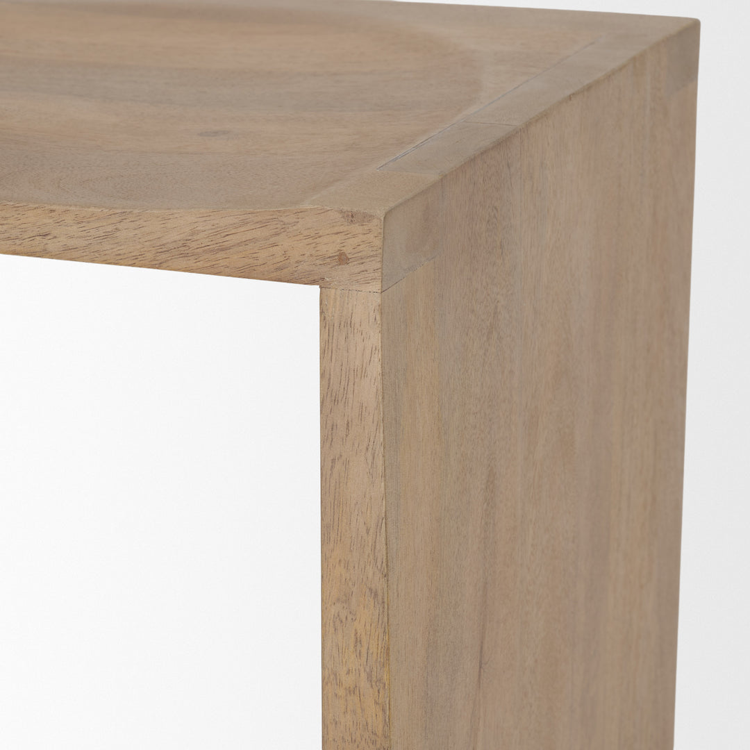 Aida 26" Seat Height Light Brown Wood Counter Stool Dining Room Mercana