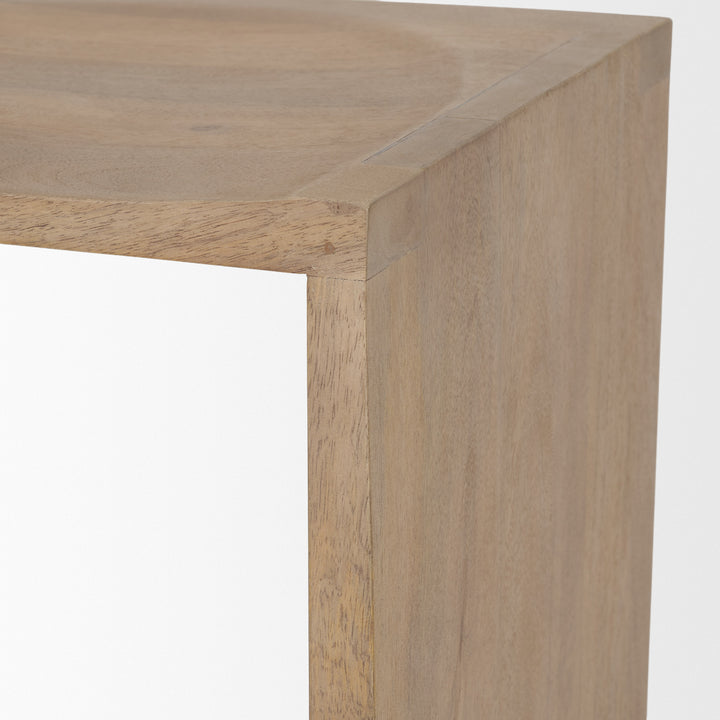 Aida 26" Seat Height Light Brown Wood Counter Stool Dining Room Mercana