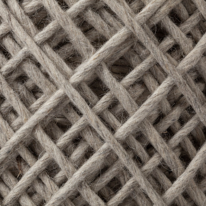 Allium Oatmeal Handwoven Wool Cylindrical Pouf Living Room Mercana