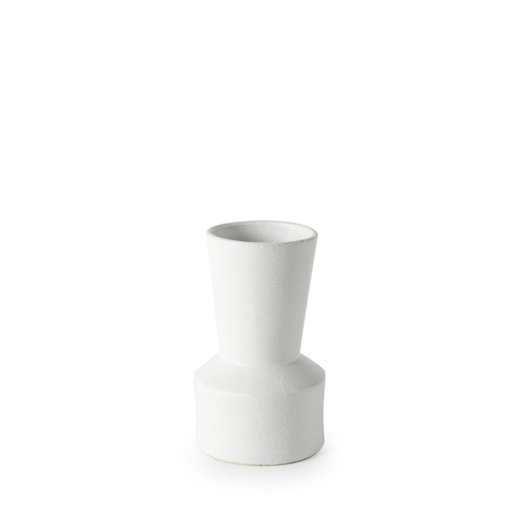 Laforge 9.4H Small White Ceramic Vase Decor Mercana