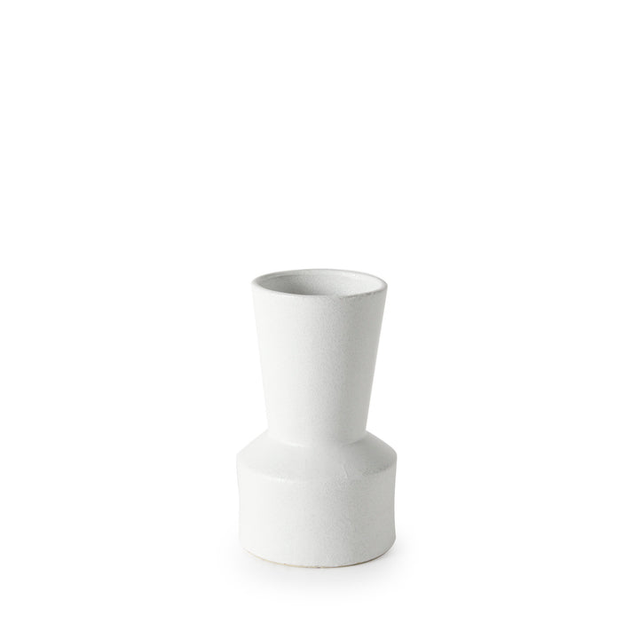 Laforge 9.4H Small White Ceramic Vase Decor Mercana
