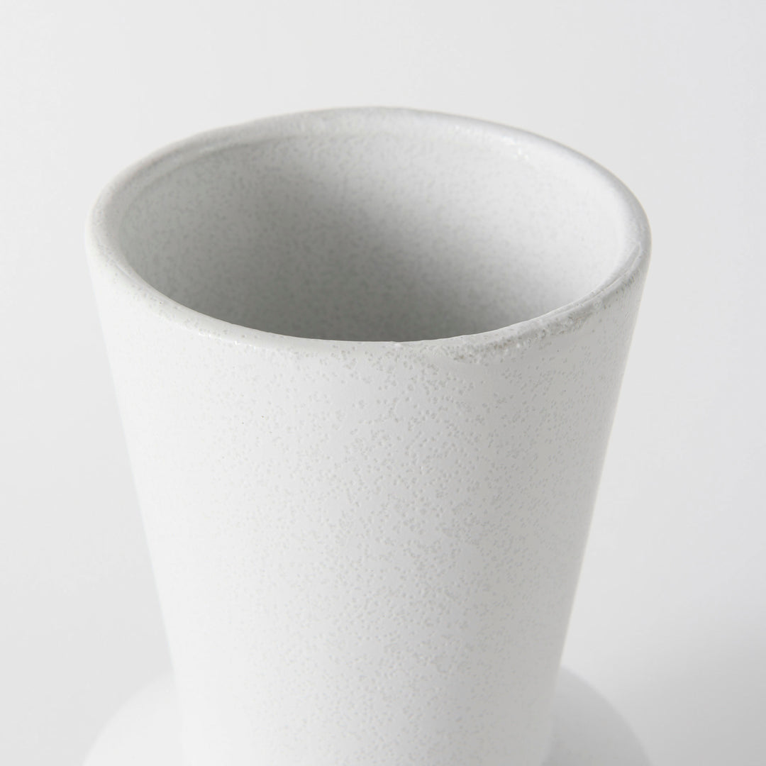 Laforge 9.4H Small White Ceramic Vase Decor Mercana