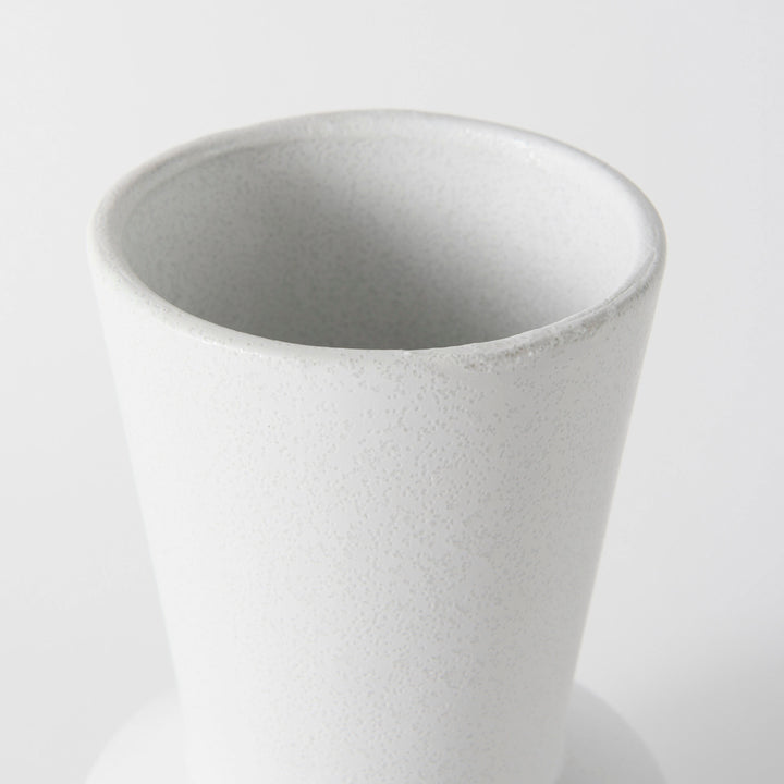 Laforge 9.4H Small White Ceramic Vase Decor Mercana